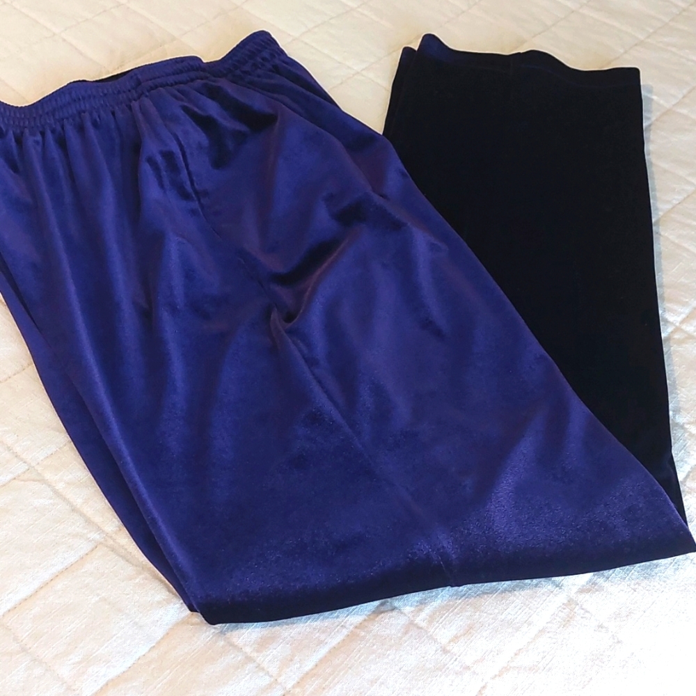 Impressions Violet Velvet Pants